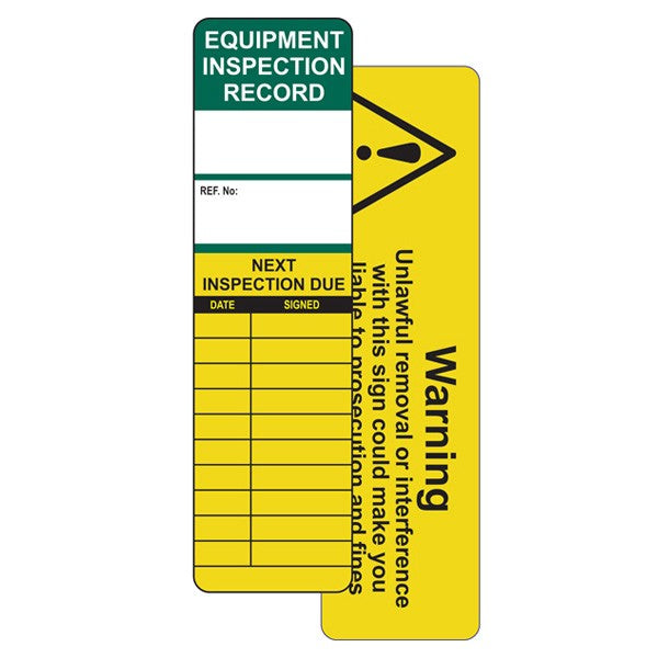 Insert For Asset Tag, Inspection, Pack of 10