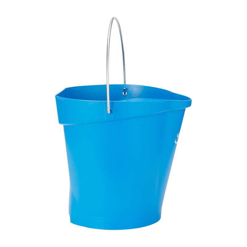 Vikan Bucket, Metal Detectable, blue