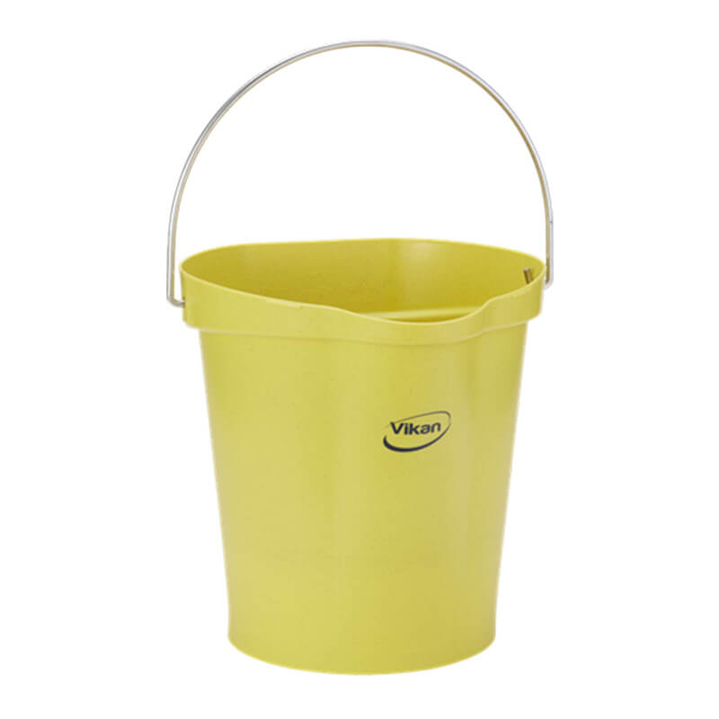 Vikan Bucket, Metal Detectable, yellow