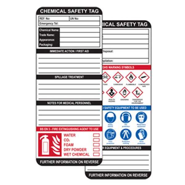 Insert for Max Asset Tag Chemical, Pack of 10