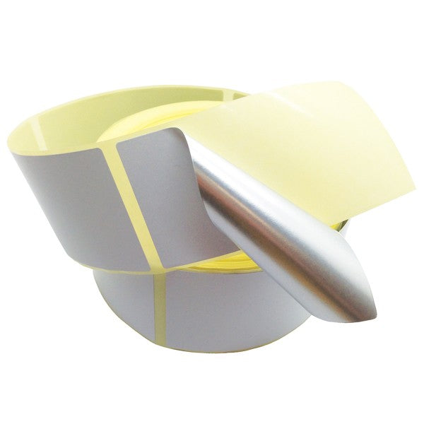 Metal Detectable White Labels, 500 per Roll| Detectable Products